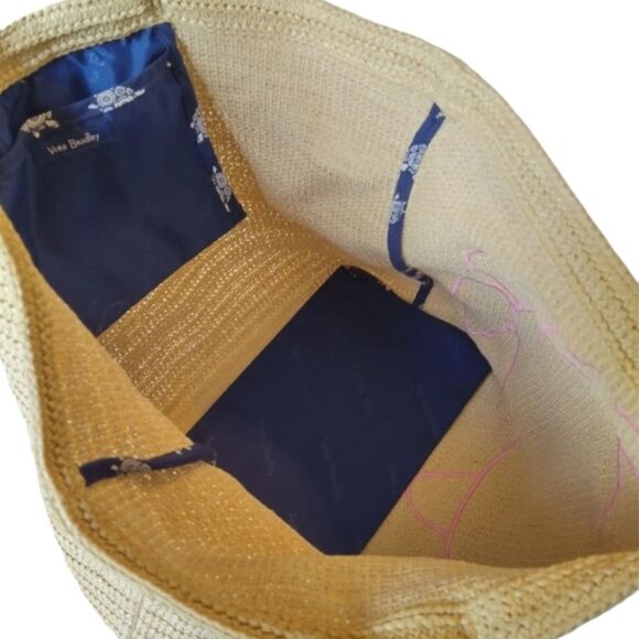 2 Piece Set Vera Bradley Summer Turtle Tote with matching small wristlet - Picture 8 of 14